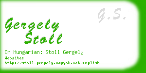 gergely stoll business card